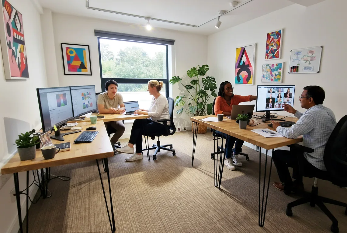 Small 4 Person Office Workways